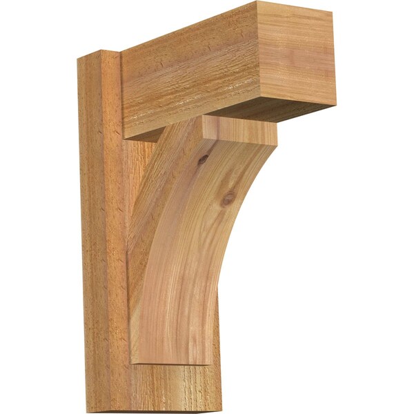 Ekena Millwork Thorton Block Rough Sawn Outlooker, Western Red Cedar, 6"W x 12"D x 16"H OUT06X12X16THR05RWR - main